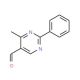 5-Formyl-4-methyl-2-phenylpyrimidine (CAS 342405-36-1) - chemical structure image
