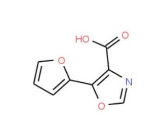 5-Fur-2-yl-1,3-oxazole-4-carboxylic acid - chemical structure image