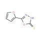 5-Furan-2-yl-[1,3,4]oxadiazole-2-thiol (CAS 13239-11-7) - chemical structure image