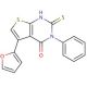 5-Furan-2-yl-2-mercapto-3-phenyl-3H-thieno[2,3-d]pyrimidin-4-one - chemical structure image