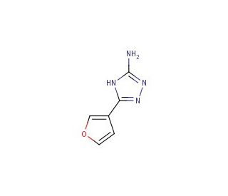 5-(furan-3-yl)-4H-1,2,4-triazol-3-amine (CAS 161793-04-0) - chemical structure image