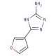 5-(furan-3-yl)-4H-1,2,4-triazol-3-amine (CAS 161793-04-0) - chemical structure image
