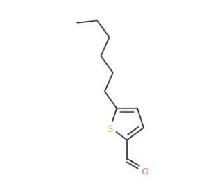 5-Hexylthiophene-2-carboxaldehyde (CAS 100943-46-2) - chemical structure image