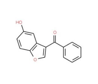 (5-Hydroxy-1-benzofuran-3-yl)(phenyl)methanone (CAS 17249-62-6) - chemical structure image