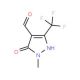 5-Hydroxy-1-methyl-3-trifluoromethyl-1H-pyrazole-4-carbaldehyde (CAS 179732-64-0) - chemical structure image