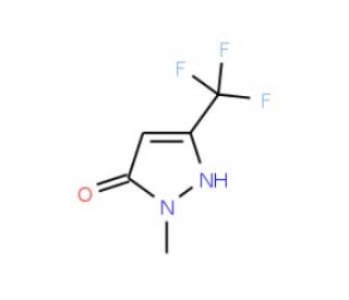 5-Hydroxy-1-methyl-3-(trifluoromethyl)pyrazole (CAS 122431-37-2) - chemical structure image