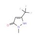 5-Hydroxy-1-methyl-3-(trifluoromethyl)pyrazole (CAS 122431-37-2) - chemical structure image