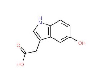 (5-Hydroxy-1H-indol-3-yl)acetic acid (CAS 1321-73-9) - chemical structure image