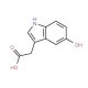 (5-Hydroxy-1H-indol-3-yl)acetic acid (CAS 1321-73-9) - chemical structure image