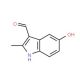 5-Hydroxy-2-methyl-1H-indole-3-carbaldehyde - chemical structure image