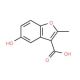 5-Hydroxy-2-methyl-benzofuran-3-carboxylic acid - chemical structure image