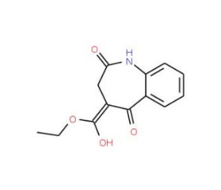 5-Hydroxy-2-oxo-2,3-dihydro-1H-[1]benzazephe-4-carboxylic Acid Ethyl Ester (CAS 108993-98-2) - chemical structure image