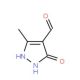 5-Hydroxy-3-methyl-1H-pyrazole-4-carbaldehyde - chemical structure image