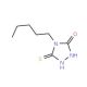 5-Hydroxy-4-pentyl-1,2,4-triazole-3-thiol (CAS 117987-05-0) - chemical structure image