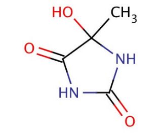 5-Hydroxy-5-methylhydantoin (CAS 10045-58-6) - chemical structure image
