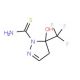 5-hydroxy-5-(trifluoromethyl)-4,5-dihydro-1H-pyrazole-1-carbothioamide - chemical structure image