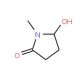 5-Hydroxy-N-methyl-2-pyrrolidinone (CAS 41194-00-7) - chemical structure image