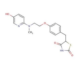 5-Hydroxy Rosiglitazone (CAS 257883-22-0) - chemical structure image