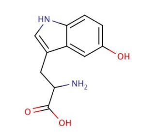 5-Hydroxy Tryptophan (CAS 56-69-9) - chemical structure image