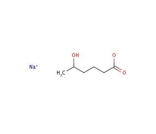 5-hydroxyhexanoic acid sodium salt (CAS 185956-02-9) - chemical structure image