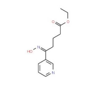 5-Hydroxyimino-5-(3-pyridyl)-pentanoic Acid Ethyl Ester - chemical structure image