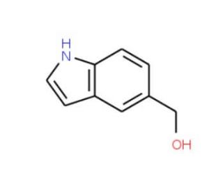 5-(Hydroxymethyl)-1H-indole (CAS 1075-25-8) - chemical structure image