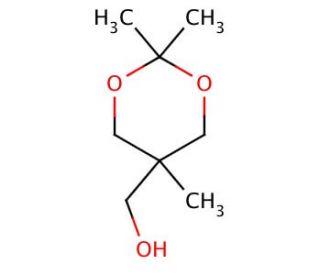 5-Hydroxymethyl-2,2,5-trimethyl-1,3-dioxane (CAS 3663-46-5) - chemical structure image