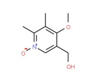 5-Hydroxymethyl-4-methoxy-2,3-dimethylpyridine N-oxide - chemical structure image