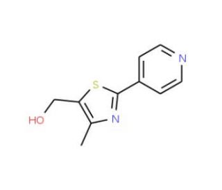5-(Hydroxymethyl)-4-methyl-2-pyridin-4-yl-1,3-thiazole (CAS 886851-57-6) - chemical structure image