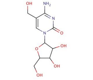 5-Hydroxymethylcytidine (CAS 19235-17-7) - chemical structure image