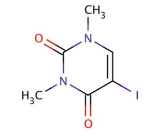 5-Iodo-1,3-dimethyluracil (CAS 40738-83-8) - chemical structure image