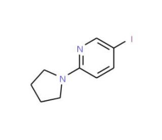 5-Iodo-2-(1-pyrrolidinyl)pyridine (CAS 494771-62-9) - chemical structure image