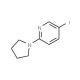 5-Iodo-2-(1-pyrrolidinyl)pyridine (CAS 494771-62-9) - chemical structure image