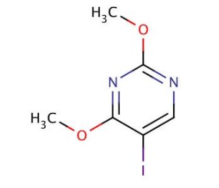 5-Iodo-2,4-dimethoxypyrimidine (CAS 52522-99-3) - chemical structure image