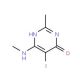 5-Iodo-2-methyl-6-(methylamino)-4-pyrimidinol - chemical structure image