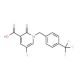 5-Iodo-2-oxo-1-[4-(trifluoromethyl)benzyl]-1,2-dihydro-3-pyridinecarboxylic acid - chemical structure image