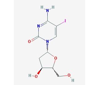 5-Iodo-2&prime;-deoxycytidine (CAS 611-53-0) - chemical structure image