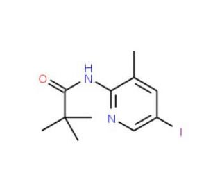 5-Iodo-3-methyl-2-(2,2,2-trimethylacetamido)pyridine (CAS 677327-29-6) - chemical structure image