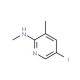 5-Iodo-3-methyl-2-methylaminopyridine (CAS 942206-33-9) - chemical structure image