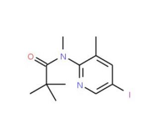 5-Iodo-3-methyl-2-(N,2,2,2-tetramethylacetamido)pyridine (CAS 942206-32-8) - chemical structure image