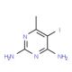 5-Iodo-6-methyl-2,4-pyrimidinediamine - chemical structure image