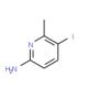 5-Iodo-6-methyl-pyridin-2-ylamine (CAS 75073-11-9) - chemical structure image