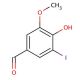 5-Iodovanillin (CAS 5438-36-8) - chemical structure image