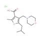 5-Isobutyl-2-methyl-4-morpholin-4-ylmethyl-furan-3-carboxylic acid hydrochloride - chemical structure image