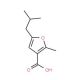 5-Isobutyl-2-methyl-furan-3-carboxylic acid (CAS 462068-52-6) - chemical structure image