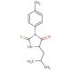 5-Isobutyl-2-thioxo-3-p-tolyl-imidazolidin-4-one - chemical structure image