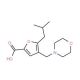 5-Isobutyl-4-morpholin-4-ylmethyl-furan-2-carboxylic acid - chemical structure image