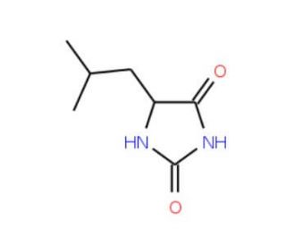 5-Isobutyl-imidazolidine-2,4-dione (CAS 55666-11-0) - chemical structure image