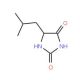 5-Isobutyl-imidazolidine-2,4-dione (CAS 55666-11-0) - chemical structure image