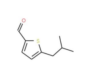 5-Isobutyl-thiophene-2-carbaldehyde (CAS 104804-16-2) - chemical structure image